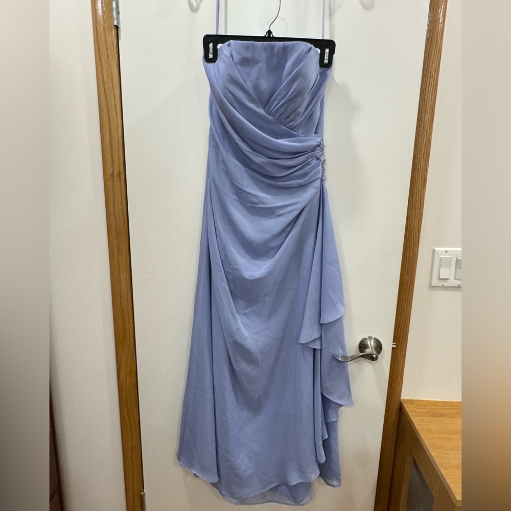Jordan Strapless Lavender Gown